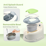 R For Rabbit Tiny Tots Dino Potty Training Toilet Seat - White Green