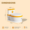 R For Rabbit Little Grownup Pixie Potty Training Seat - White Orange