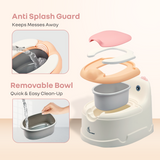 R For Rabbit Tiny Tots Dino Potty Training Toilet Seat - White Pink