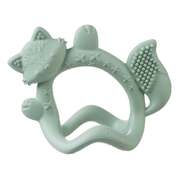 b.box Silicone Wrist Teether – Fox Sage Green | 3M+