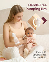 Momcozy Hands Free Pumping Bra- YN08 (Skin) - Extra Large