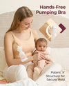 Momcozy Hands Free Pumping Bra- YN08 (Skin) - Large
