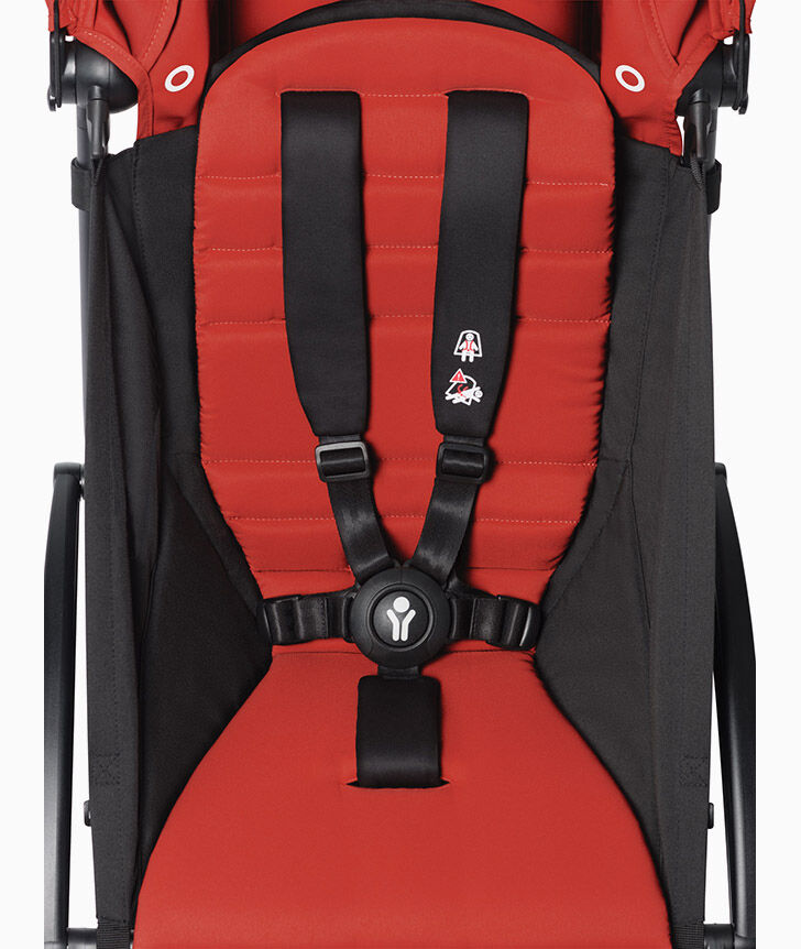 Babyzen Stroller YOYO² with 6+ Color Pack - Black Frame - Red