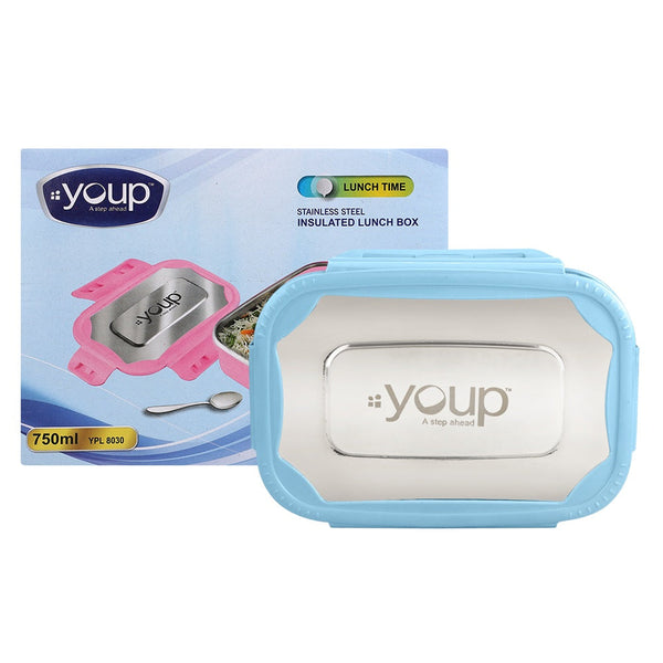 Youp Stainless Steel Kids Lunch Box - Blue
