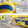 R for Rabbit Bubble Double Finzy Baby Bathtub 92 × 54 × 21 cm Yellow Blue