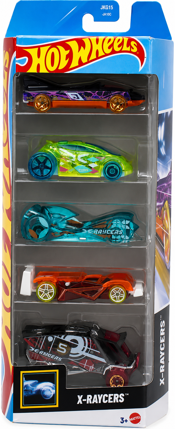 Hot Wheels X Raycers Pack Of 5