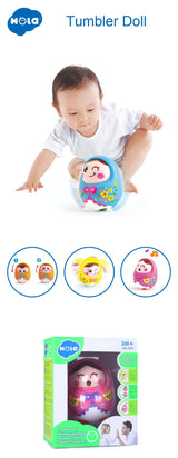 Hola Roly Poly Tumbler Doll 9 x 9 x 11 cm Assorted Colors