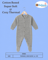 Babiano Thermal Babygrow -Light Grey