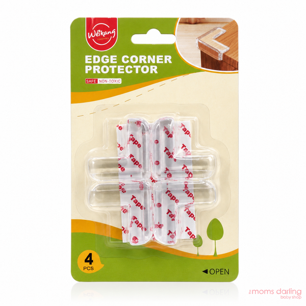 Weikang Transparent L-Shaped Corner Guard - Pack Of 4