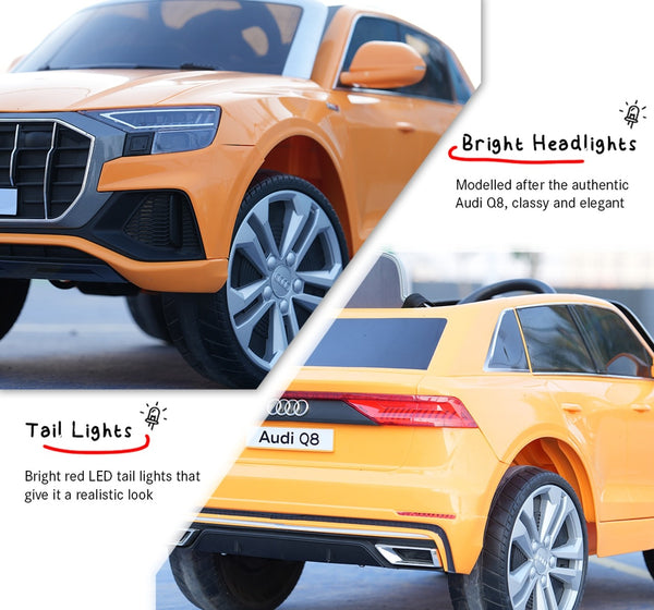 EMotorad Formula Fun AUDI Q8 Ride-On Car - Orange