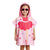 Quad Seven Twirling Ballerina Hooded Towel Poncho for Girls (2–4 Years) – Soft & Absorbent Beach & Bath Robe with Sunglasses