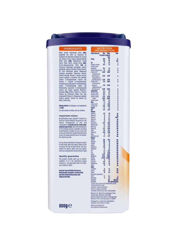 Aptamil Comfort Formula – From Birth to 12 Months, 800g