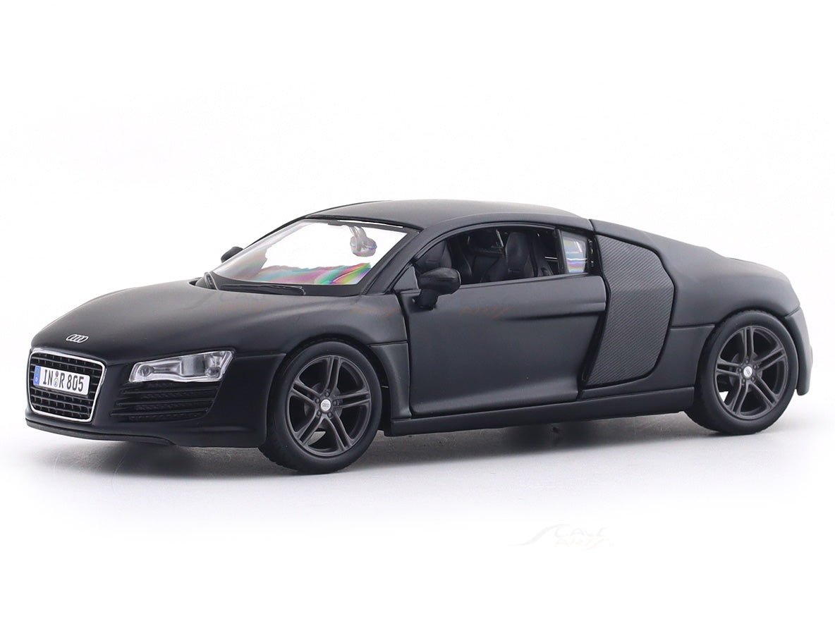 Maisto Audi R8 Die-Cast Scale Model Car 1:24 Matte Black