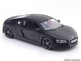 Maisto Audi R8 Die-Cast Scale Model Car 1:24 Matte Black