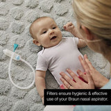 Braun Manual Nasal Aspirator 1 Replacement Filters Pack of 20 White