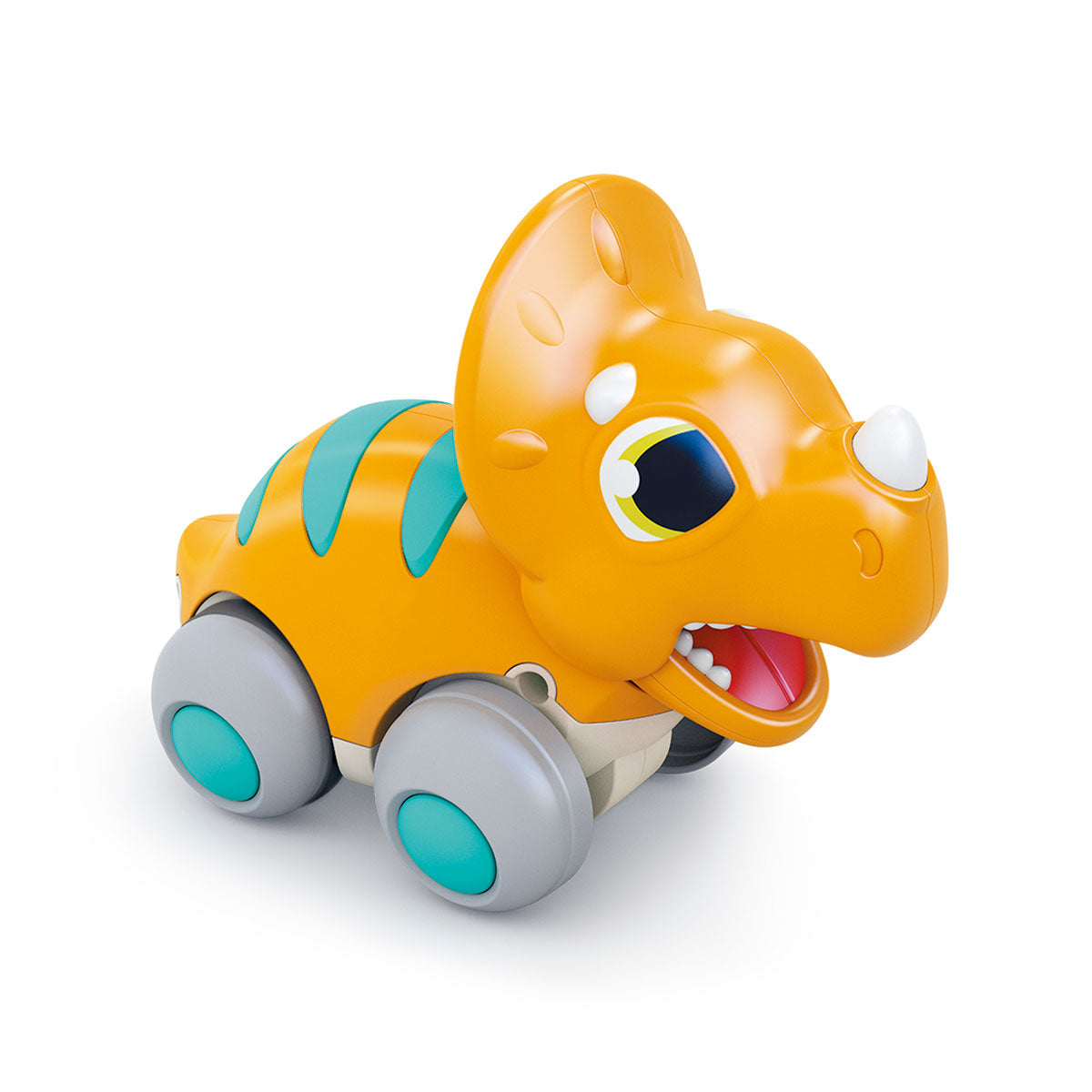 HOLA Cool Run Dinosaurs Triceratops Push & Go Toy Orange