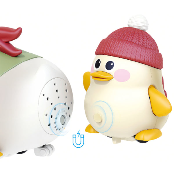 Hola Waddling Duck Family With 2 Baby Ducks 6M+ Multicolor
