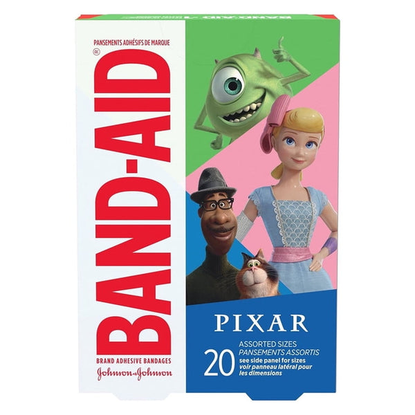 BAND-AID Brand Disney & Pixar Mashup Adhesive Bandages 20 Count – Assorted Designs
