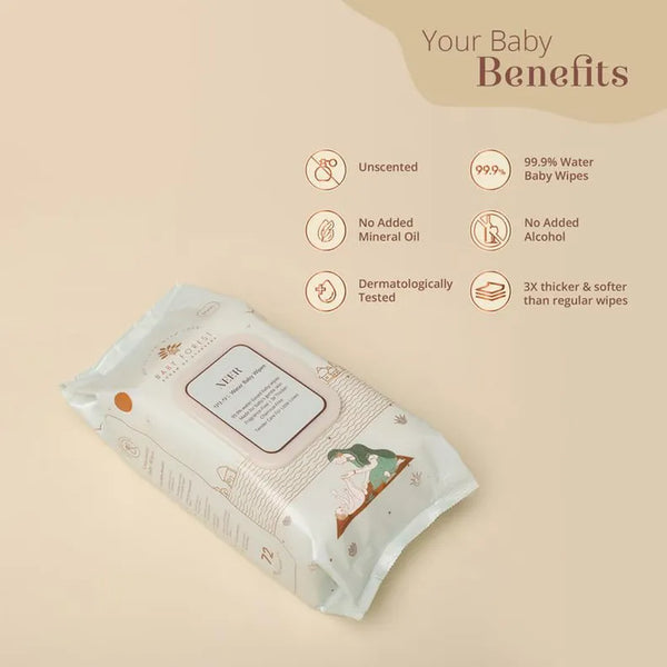 Baby Forest Neer 99.9% Water Baby Wipes 15 × 20 cm 10 Wipes
