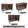 R For Rabbit Wooden Crib Baby'S Den Grey White