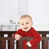 R For Rabbit Wooden Crib Baby'S Den Grey White
