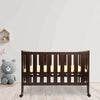 R For Rabbit Wooden Crib Baby'S Den Grey White