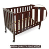R For Rabbit Wooden Crib Baby'S Den Grey White