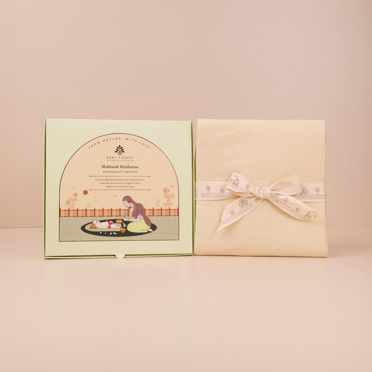 Baby Forest Makhmali Bichhauna Organic Cotton Sleeping & Changing Sheet