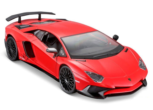 Bburago 1:24 Lamborghini Aventador SV Coupe Red Licensed Diecast Scale Model Car