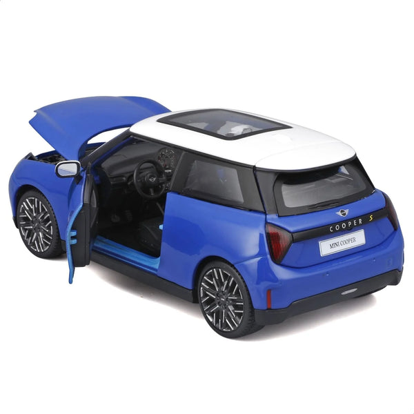 Maisto 1:24 Mini Cooper SE J01 Blue Licensed Diecast Scale Model Car