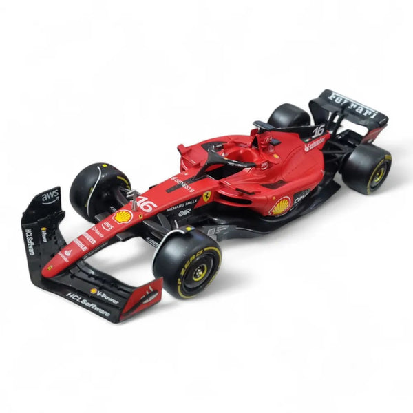 Bburago 1/24 2023 Ferrari SF-23 Charles Leclerc Formula 1 Model with Pilot Figure