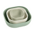 Béaba Silicone Stackable Bowls Pack of 3 4M+ – Frosty Green / Cotton / Misty Green
