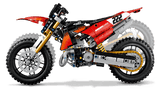 LEGO Technic Ducati Desmo450 MX Factory Motorcycle 457 Pieces 19 × 31 × 11 cm Red
