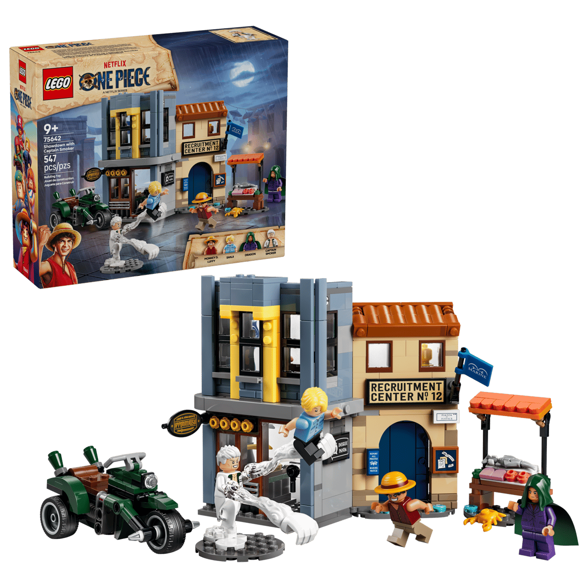 LEGO ONE PIECE Showdown with Captain Smoker 547 Pieces 9Y+ – Multicolor