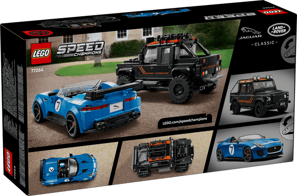 LEGO Speed Champions Jaguar Project 7 & Land Rover Defender 740 Pieces 10Y+ – Multicolor