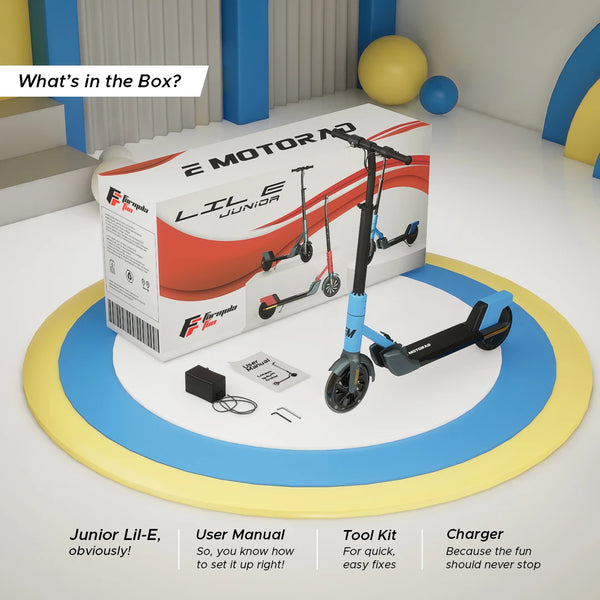 EMotorad Formula Fun Lil E Junior Ride on Scooter - Blue