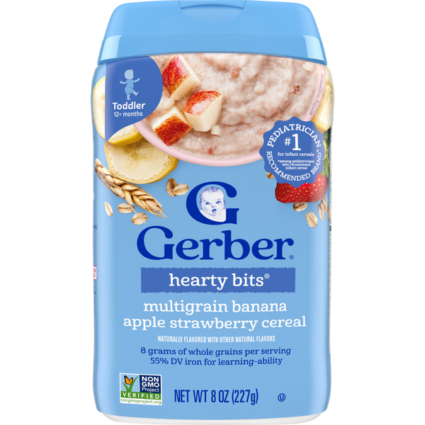 Gerber Multigrain Banana Apple Strawberry Cereal