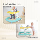 R for Rabbit Baby Walker Little Feet Sportz - Green Yellow