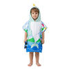 Quad Seven Playful Dolphin Hooded Towel Poncho for Boys (2–4 Years) – Soft Beach Robe with Sunglasses