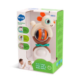 Hola 2-in-1 High Chair Toy & Baby Rattle Rabbit 22 x 12.3 x 10.5 cm Multicolor