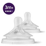 Philips Avent Natural Response Fast Flow Teat Flow 4 3M+ – Pack of 2