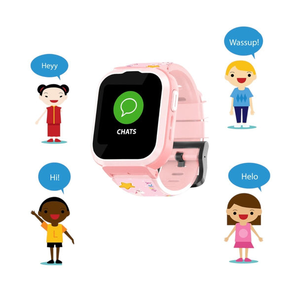 SPIKY Born Stylish 4G Smart Watch Cyclops 10+ Years/ Pink