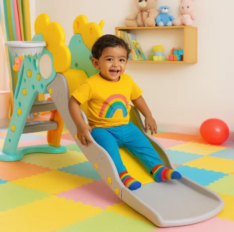 Playgro Carrot Slide 64 × 30.5 × 33 Inch – Multicolor