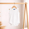 Hopop Baby Cotton Round Neck Sleeveless Romper Pack of 1 - White