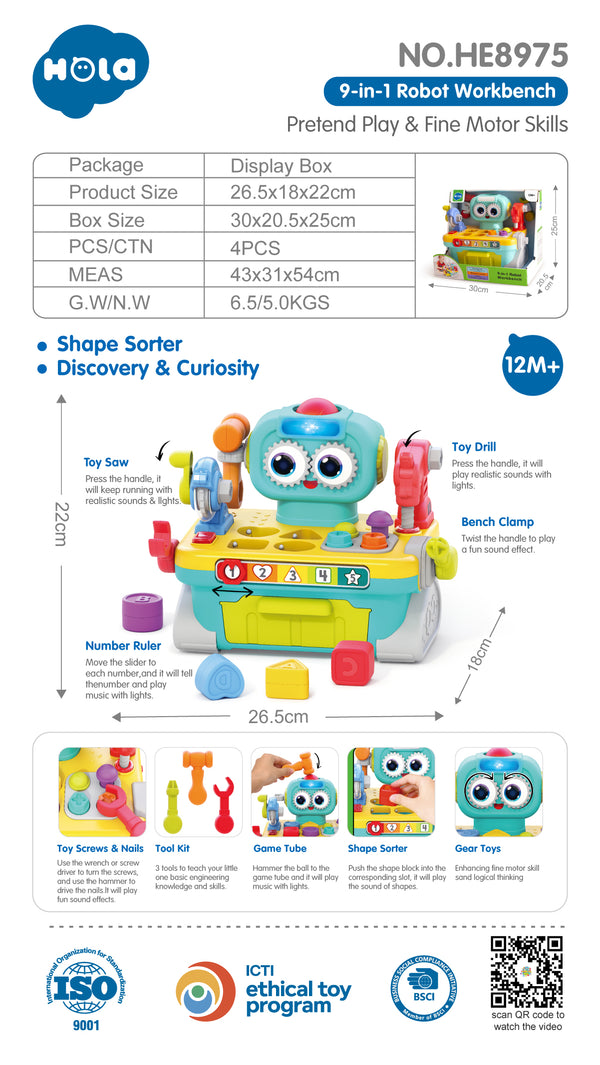 Hola 9-in-1 Robot Workbench