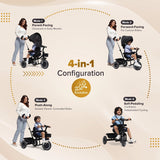 Chicco 4-in-1 Evolution Trike One Size Black