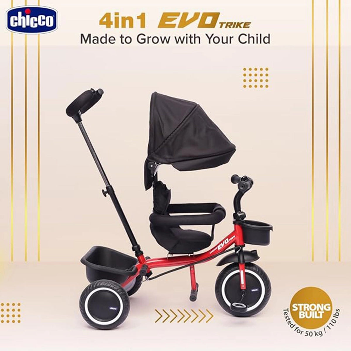 Chicco 4-in-1 Evolution Trike One Size Red