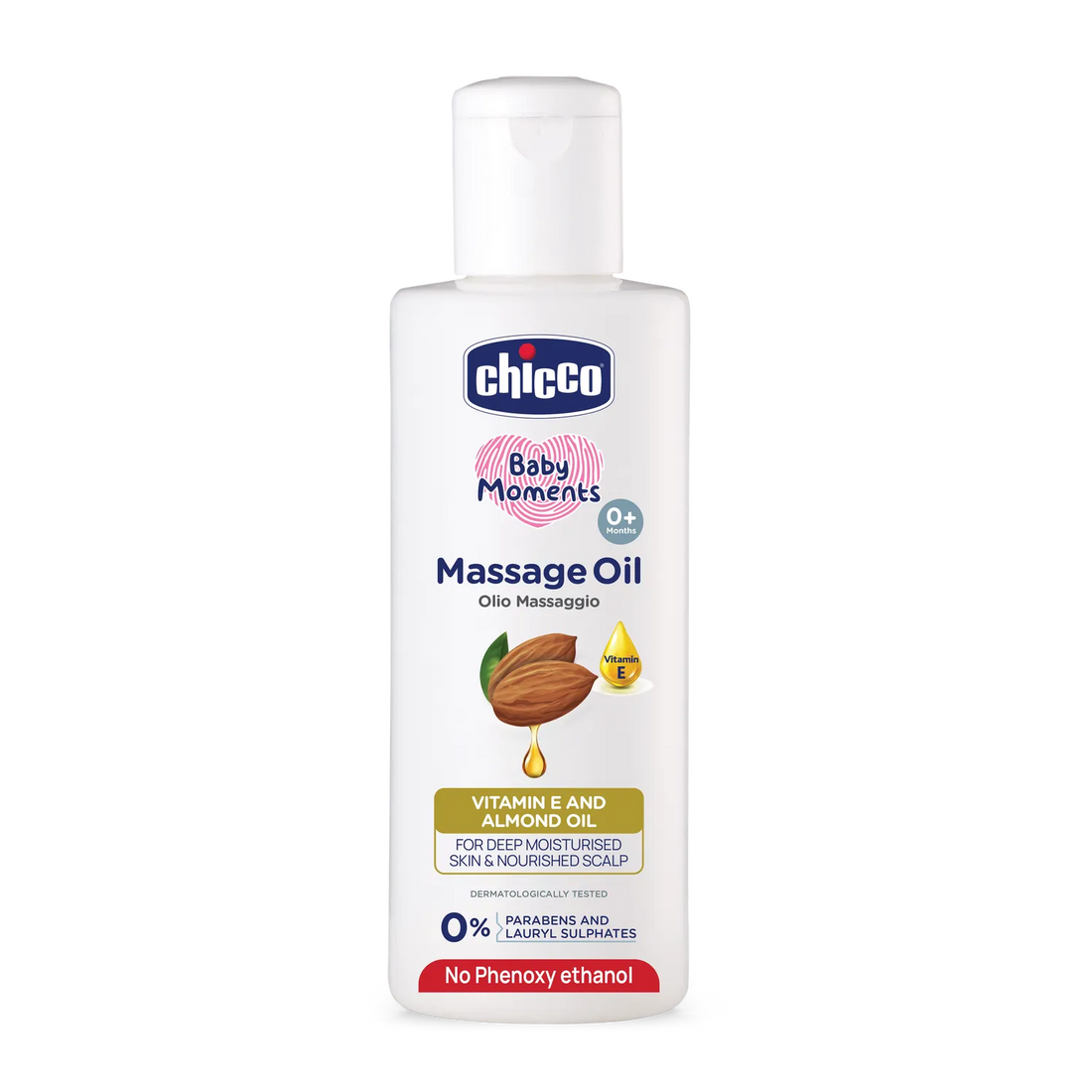 Chicco Baby Moments Virgin Coconut Massage Oil 200ml – Clear