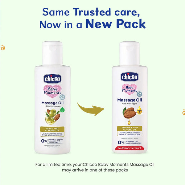 Chicco Baby Moments Virgin Coconut Massage Oil 200ml – Clear