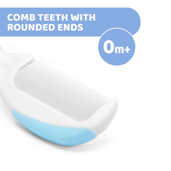 Chicco Baby Brush and Comb Set One Size Light Blue